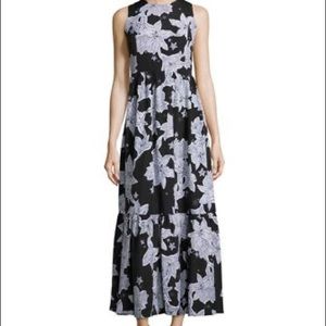 Sleeveless Open-Back Printed Midi Dress